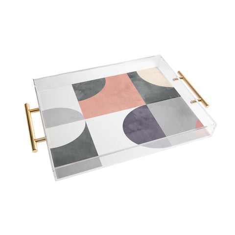 Emanuela Carratoni Geometric Moontime Acrylic Tray