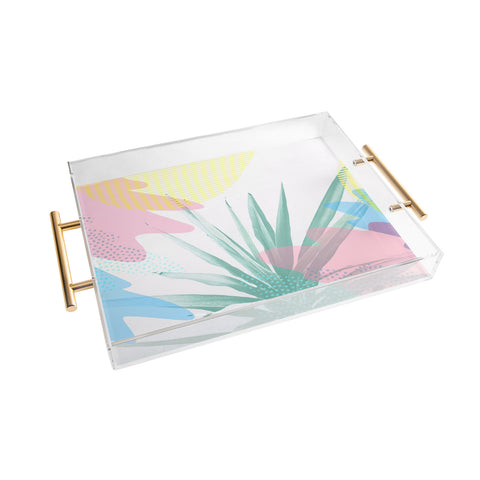 Emanuela Carratoni Geometric Palm Acrylic Tray