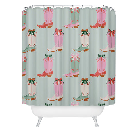 Emanuela Carratoni Girly Boots Shower Curtain