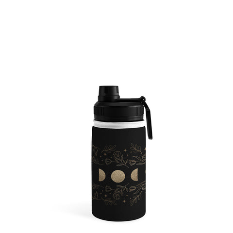 Emanuela Carratoni Gold Moon Phases Water Bottle
