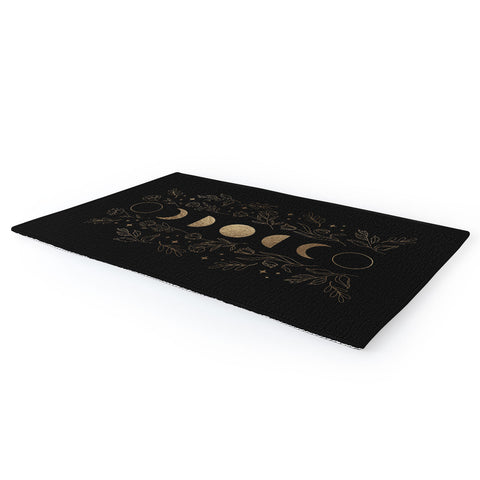 Emanuela Carratoni Gold Moon Phases Area Rug