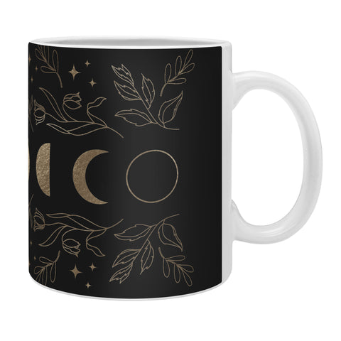 Emanuela Carratoni Gold Moon Phases Coffee Mug