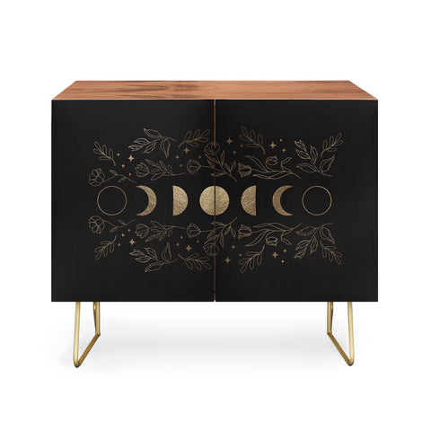 Emanuela Carratoni Gold Moon Phases Credenza