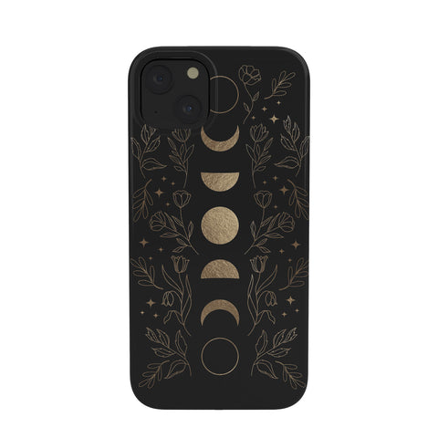 Emanuela Carratoni Gold Moon Phases Phone Case
