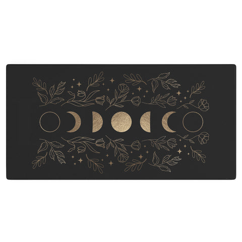 Emanuela Carratoni Gold Moon Phases Desk Mat