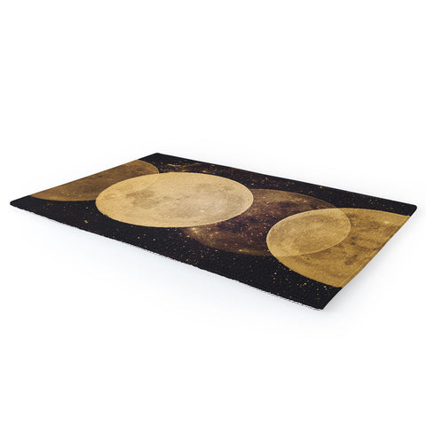 Emanuela Carratoni Golden Moon Phases Area Rug