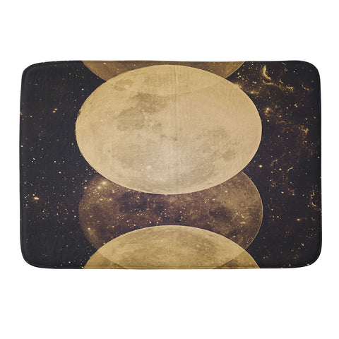 Emanuela Carratoni Golden Moon Phases Memory Foam Bath Mat