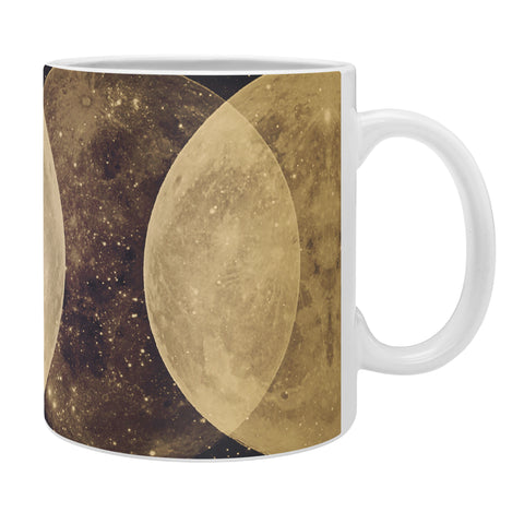 Emanuela Carratoni Golden Moon Phases Coffee Mug
