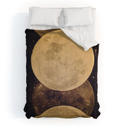 Emanuela Carratoni Golden Moon Phases Comforter
