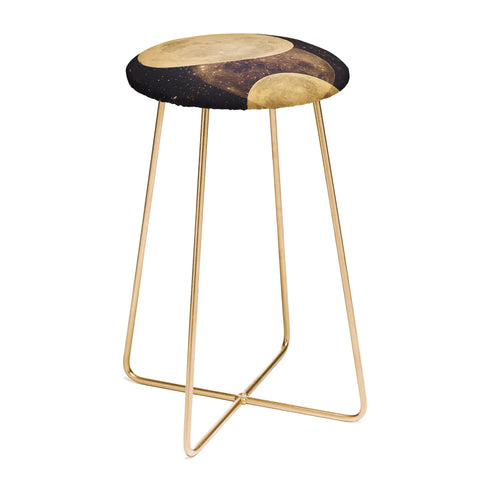 Emanuela Carratoni Golden Moon Phases Counter Stool