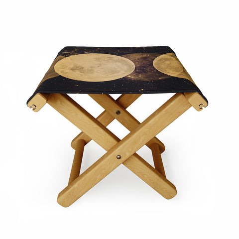 Emanuela Carratoni Golden Moon Phases Folding Stool