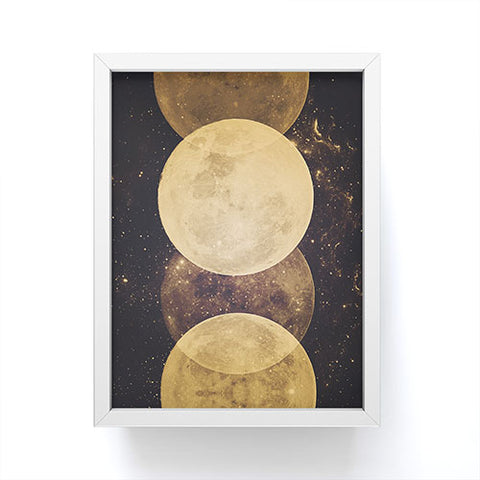 Emanuela Carratoni Golden Moon Phases Framed Mini Art Print