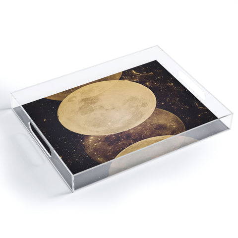 Emanuela Carratoni Golden Moon Phases Acrylic Tray