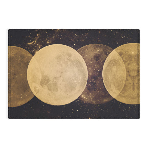 Emanuela Carratoni Golden Moon Phases Outdoor Rug