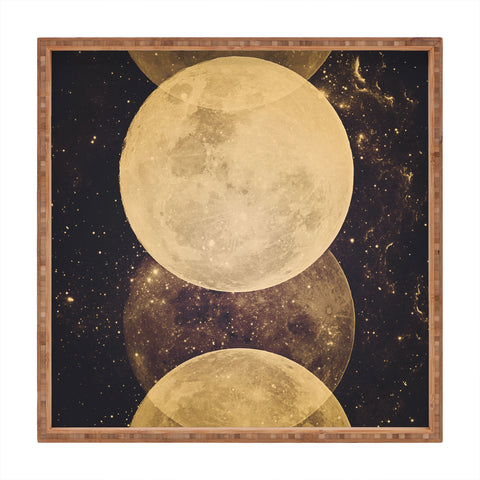 Emanuela Carratoni Golden Moon Phases Square Tray