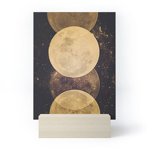 Emanuela Carratoni Golden Moon Phases Mini Art Print
