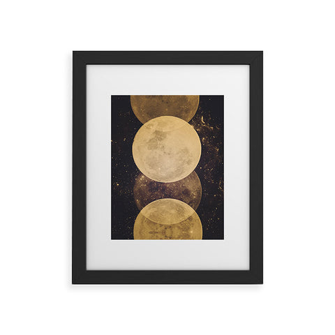 Emanuela Carratoni Golden Moon Phases Framed Art Print
