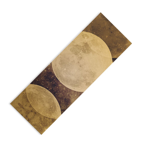Emanuela Carratoni Golden Moon Phases Yoga Mat