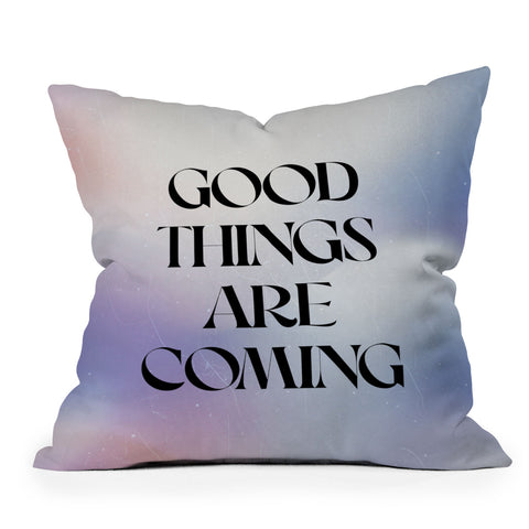 Emanuela Carratoni Good Things Outdoor Throw Pillow