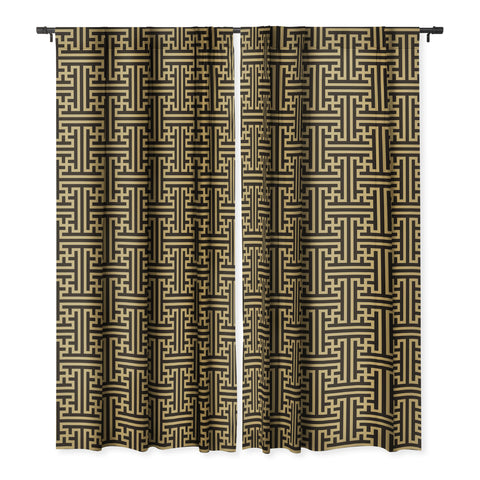 Emanuela Carratoni Greek Geometry Blackout Window Curtain
