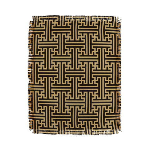 Emanuela Carratoni Greek Geometry Throw Blanket
