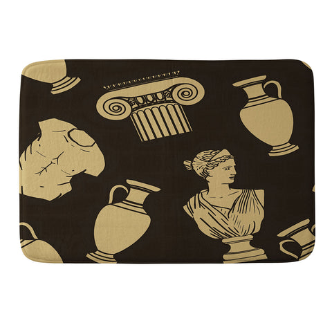 Emanuela Carratoni Greek Theme Memory Foam Bath Mat