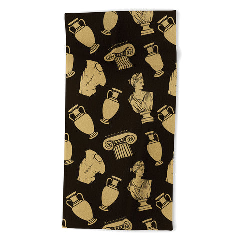 Emanuela Carratoni Greek Theme Beach Towel