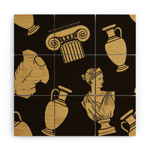 Emanuela Carratoni Greek Theme Wood Wall Mural