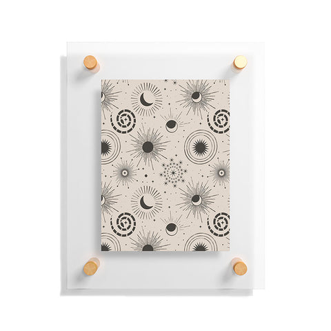 Emanuela Carratoni Holiday Moon and Sun Floating Acrylic Print