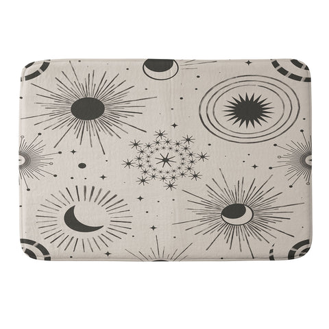 Emanuela Carratoni Holiday Moon and Sun Memory Foam Bath Mat