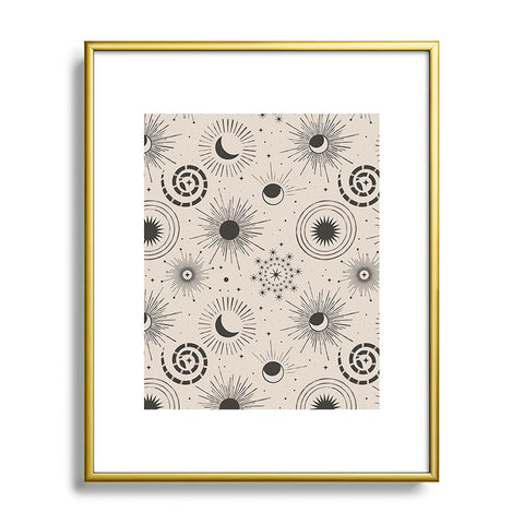 Emanuela Carratoni Holiday Moon and Sun Metal Framed Art Print