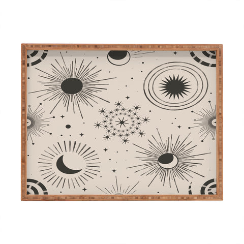 Emanuela Carratoni Holiday Moon and Sun Rectangular Tray