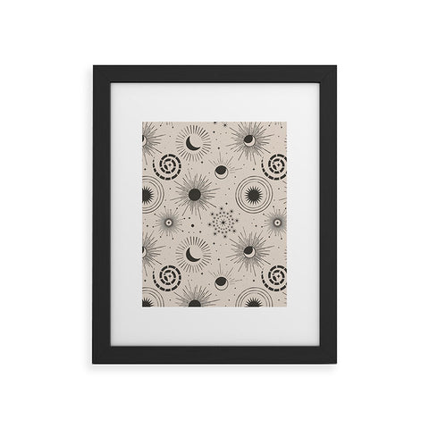 Emanuela Carratoni Holiday Moon and Sun Framed Art Print
