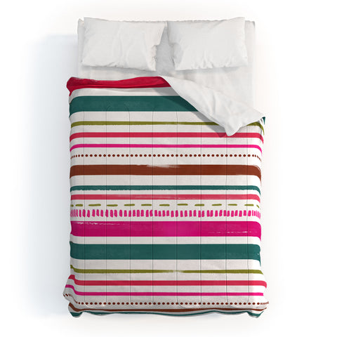 Emanuela Carratoni Holiday Painted Texture Comforter