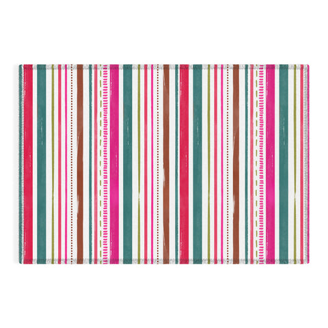 Emanuela Carratoni Holiday Painted Texture Outdoor Rug