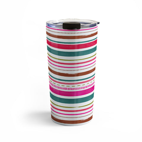 Emanuela Carratoni Holiday Painted Texture Travel Mug