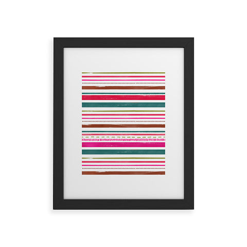 Emanuela Carratoni Holiday Painted Texture Framed Art Print