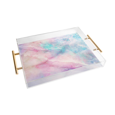 Emanuela Carratoni Iridescent Marble Acrylic Tray