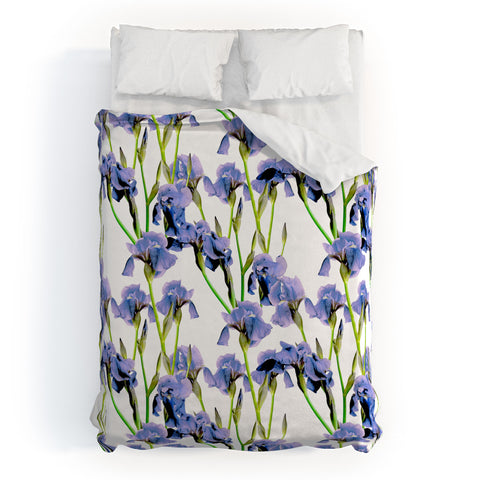 Emanuela Carratoni Iris Spring Pattern Duvet Cover