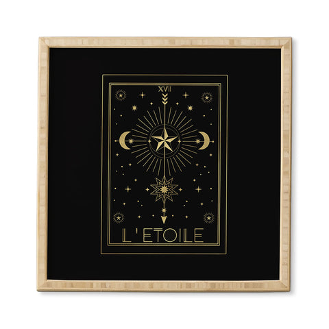 Emanuela Carratoni L Etoile or The Star Gold Framed Wall Art