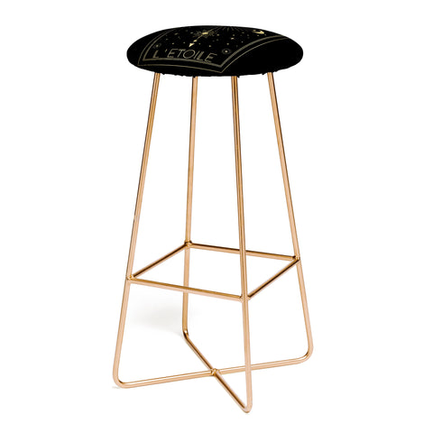 Emanuela Carratoni L Etoile or The Star Gold Bar Stool