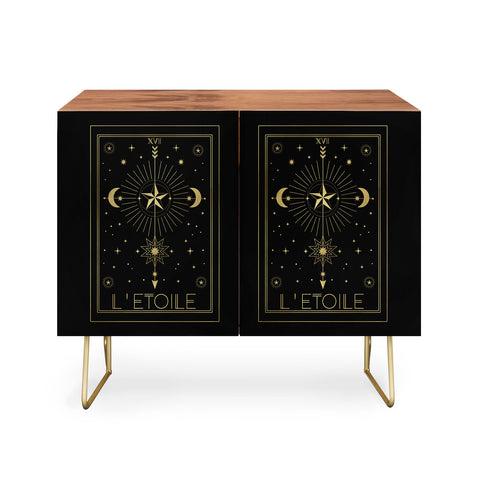 Emanuela Carratoni L Etoile or The Star Gold Credenza