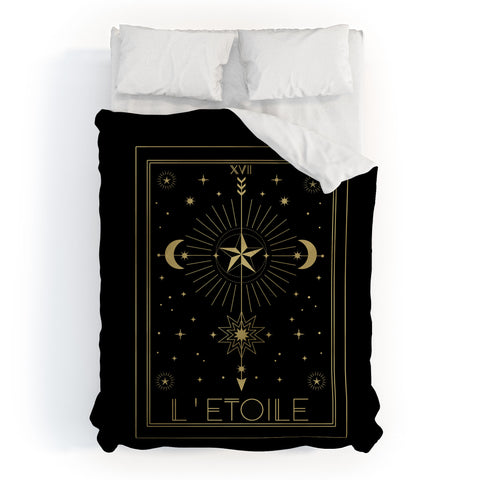 Emanuela Carratoni L Etoile or The Star Gold Duvet Cover