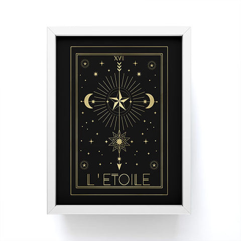Emanuela Carratoni L Etoile or The Star Gold Framed Mini Art Print