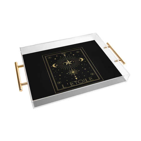 Emanuela Carratoni L Etoile or The Star Gold Acrylic Tray