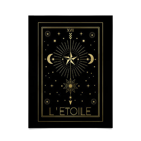 Emanuela Carratoni L Etoile or The Star Gold Poster
