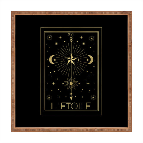 Emanuela Carratoni L Etoile or The Star Gold Square Tray