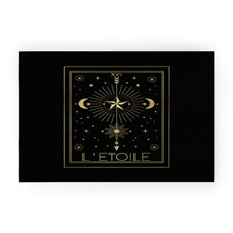 Emanuela Carratoni L Etoile or The Star Gold Welcome Mat