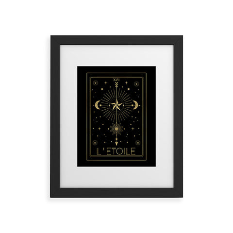 Emanuela Carratoni L Etoile or The Star Gold Framed Art Print
