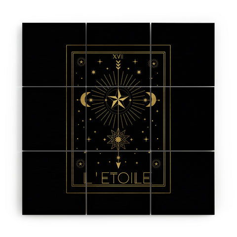 Emanuela Carratoni L Etoile or The Star Gold Wood Wall Mural